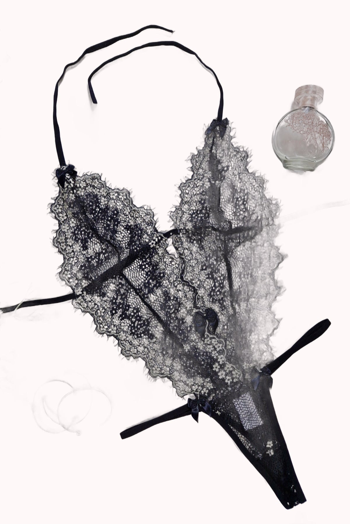Body sexy em renda chantilly – Doce Malícia