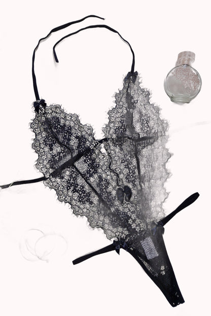 Body sexy em renda chantilly – Doce Malícia