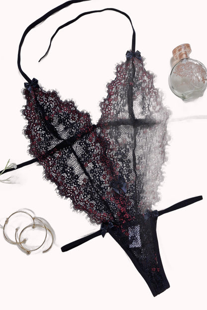 Body sexy em renda chantilly – Doce Malícia