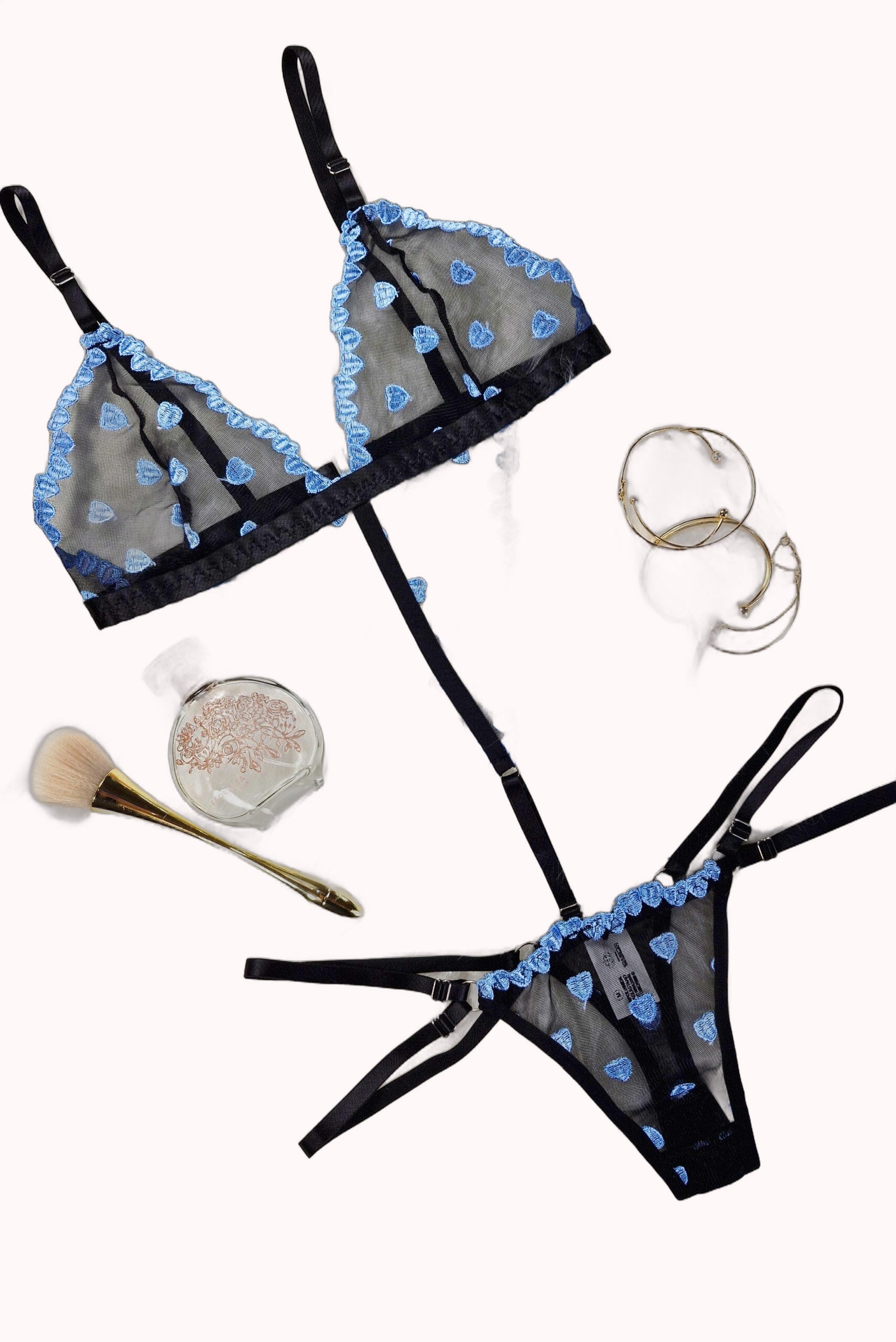 Body sensual em tule coração – Doce Malícia