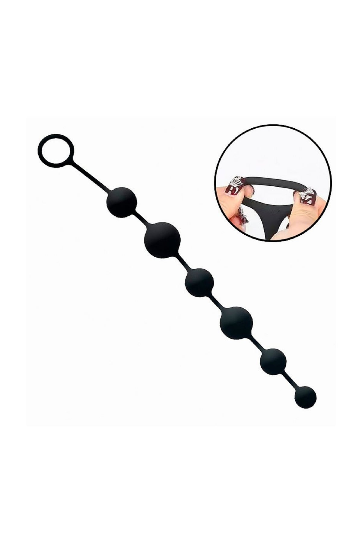 Bolinha de Pompoarismo em Silicone em Preto – Doce Malícia