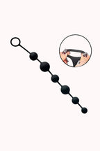 Bolinha de Pompoarismo em Silicone Preto Tamanho 38,4 X 3,9 cm – Doce Malícia