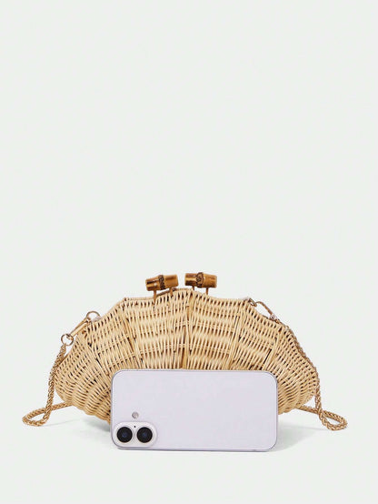 Bolsa Feminina Clutch Palha – Doce Malícia