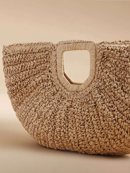 Bolsa Feminina Clutch Palha Caqui – Doce Malícia