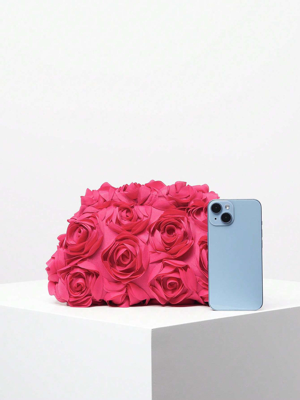Bolsa Clutch de Festa Flores 3D Rosas – Doce Malícia