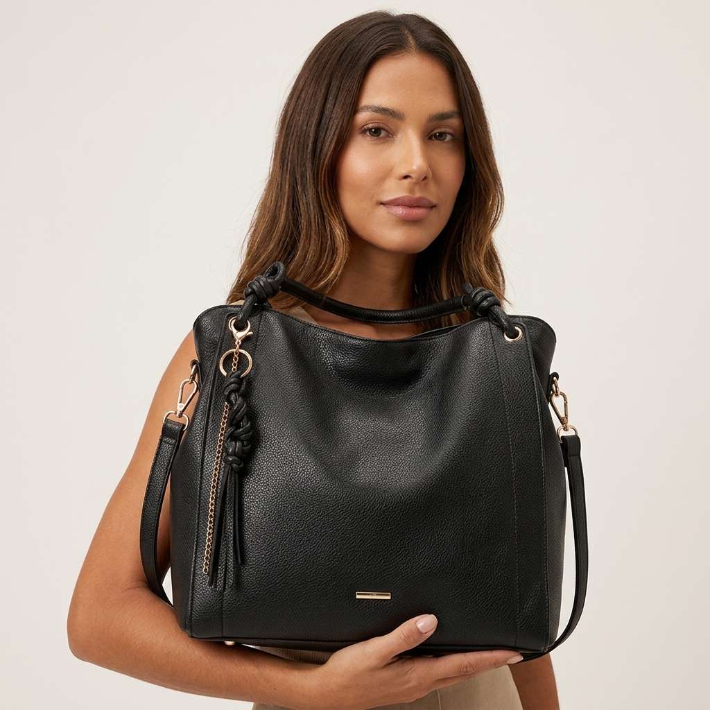 Bolsa Feminina de Ombro – Doce Malícia - Preto