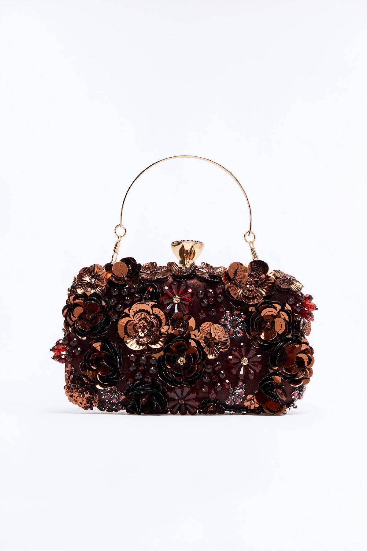 Bolsa Feminina Floral Marrom – Doce Malícia