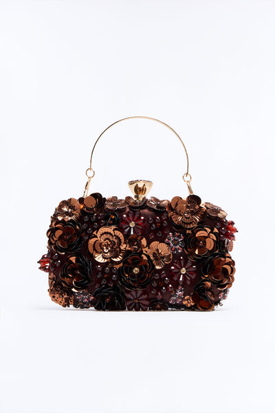 Bolsa Feminina Floral Marrom – Doce Malícia