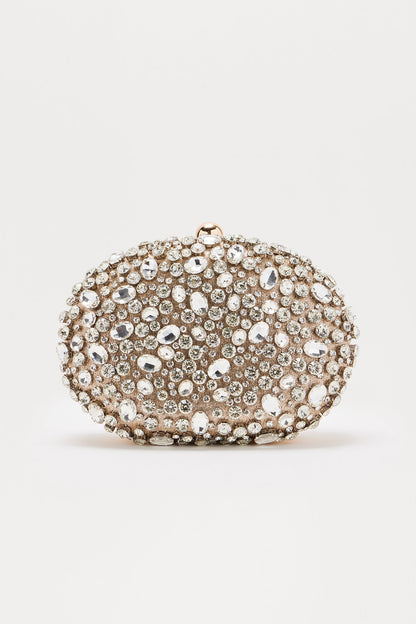 Bolsa Feminina Strass Dourado – Doce Malícia