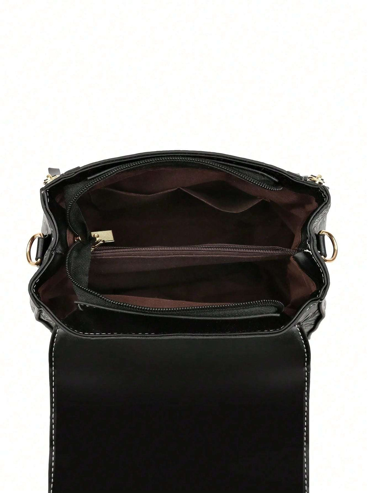 Bolsa Feminina Floral em Relevo com Alça Transversal – Doce Malícia