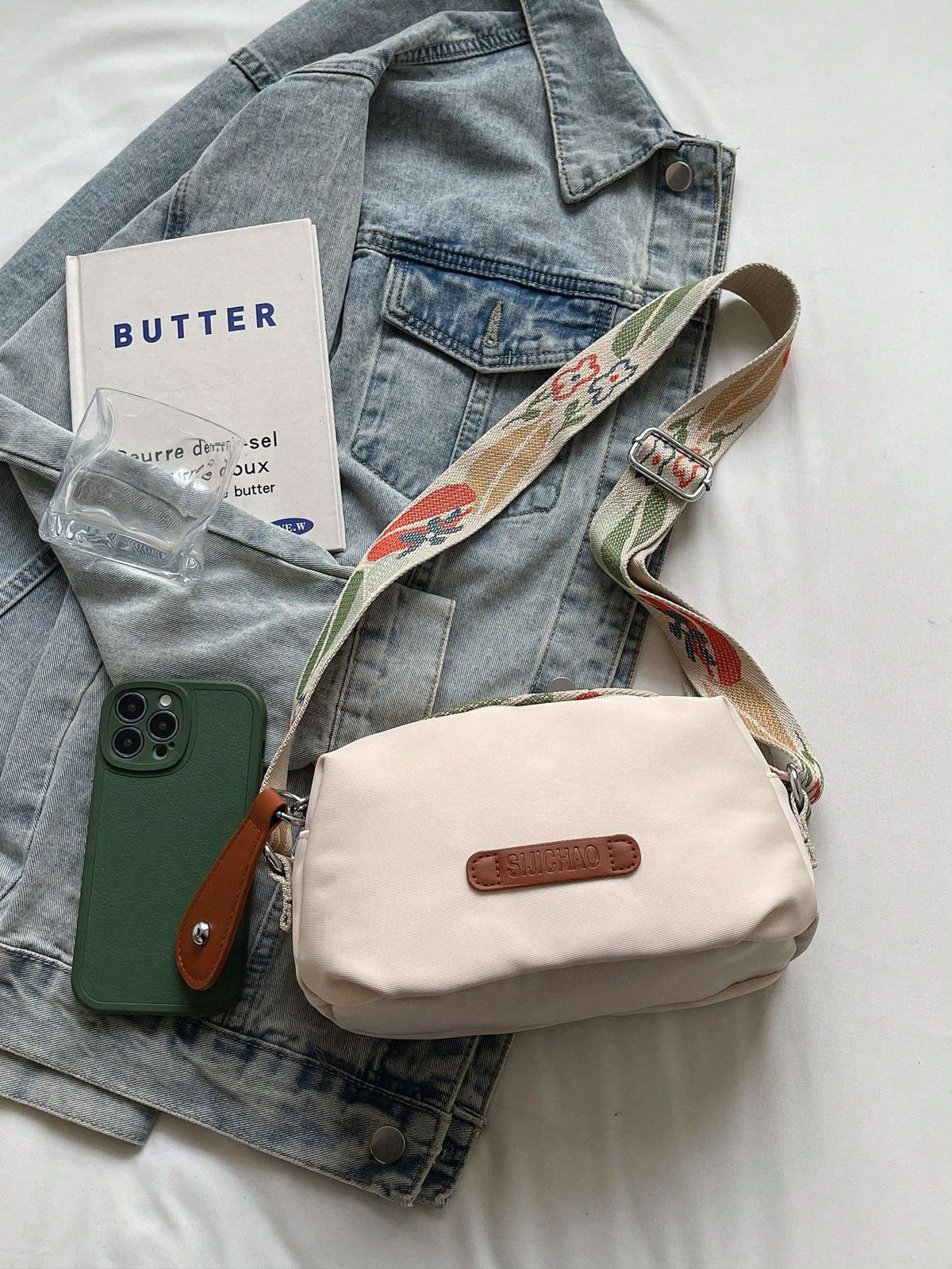 Bolsa Transversal Feminina de Ombro Bege – Doce Malícia