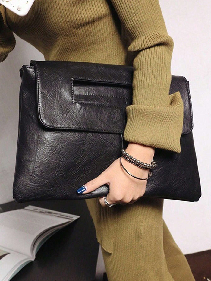 Bolsa Clutch Envelope Grande Couro Sintético – Doce Malícia — Doce Malícia