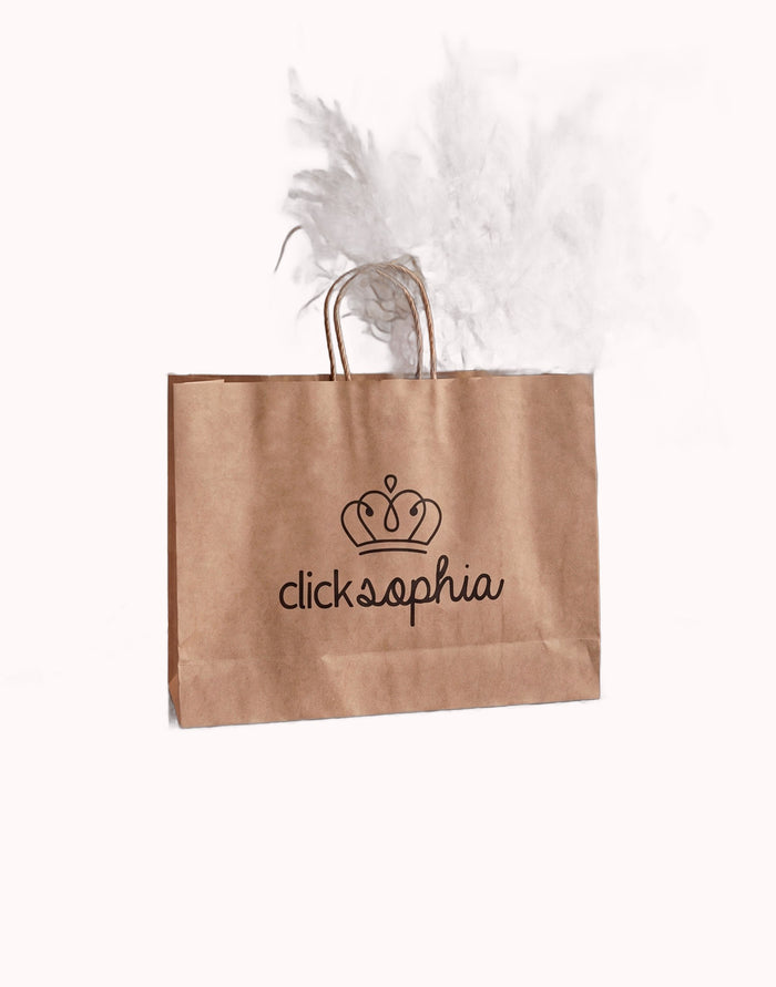 Sacola de presente Kraft 35×27 — Doce Malícia