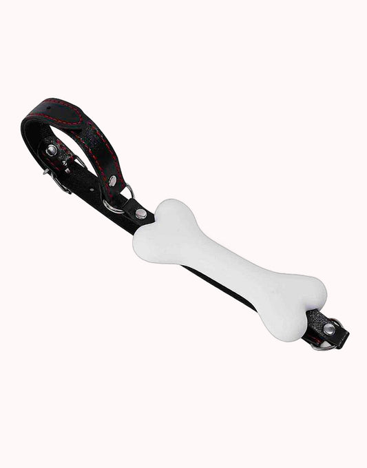 Mordaça de Bondage – Formato de Osso Branco – Doce Malícia