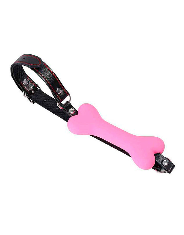 Mordaça de Bondage – Formato de Osso Rosa – Doce Malícia — Doce Malícia