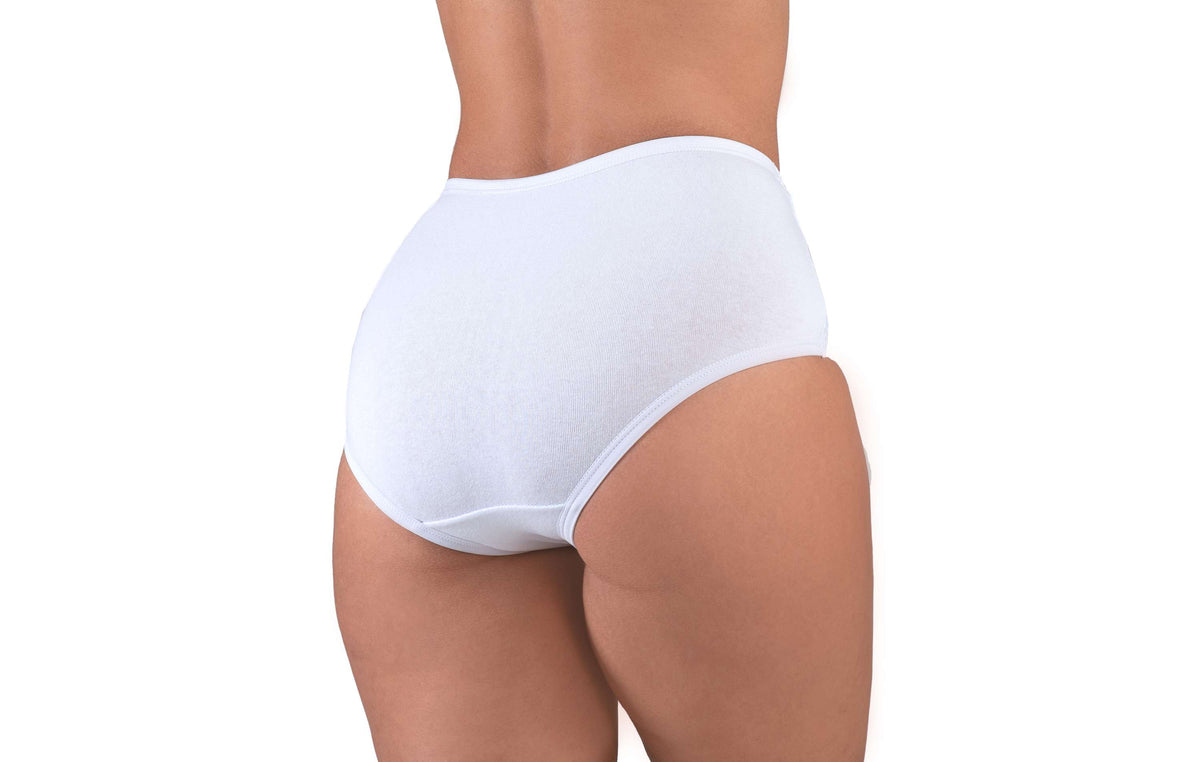 Calçola alta na cintura com renda em Branco – Doce Malícia