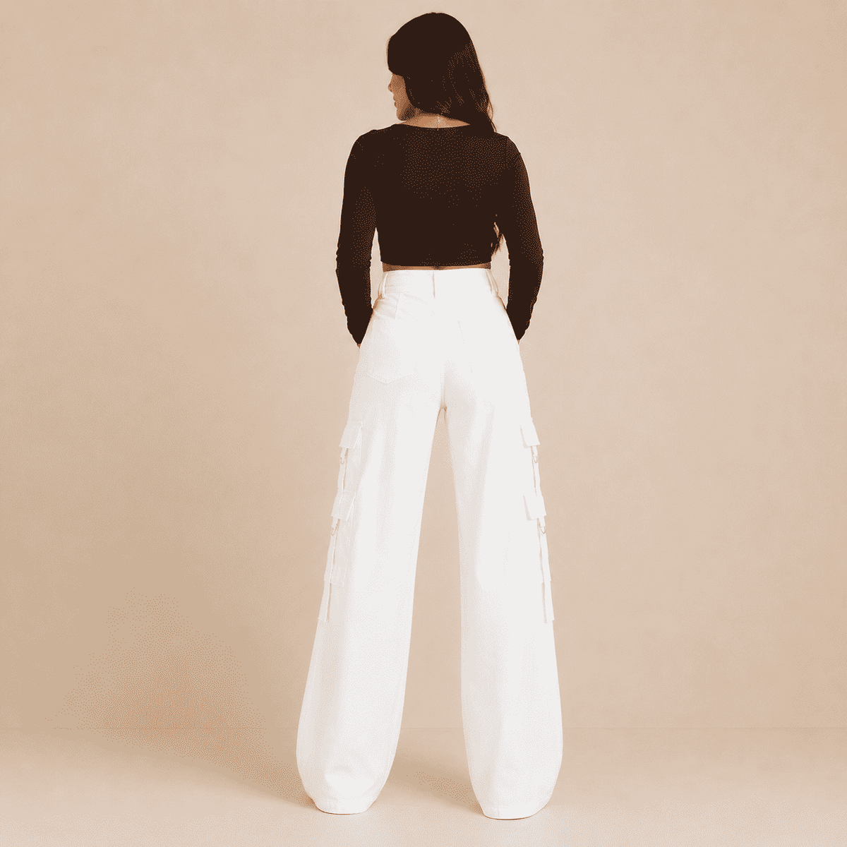 Calça Catherine Cargo Alfaiataria - Branco