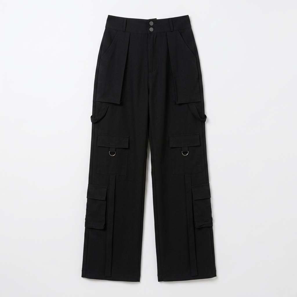 Calça Catherine Cargo Alfaiataria  - Preto