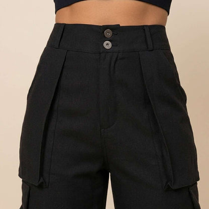 Calça Catherine Cargo Alfaiataria  - Preto