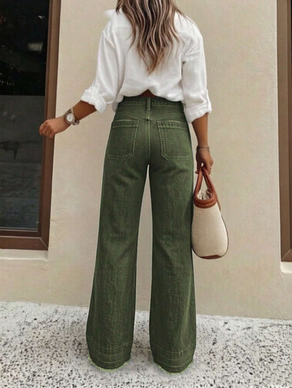 Calça Pantalona Cintura Alta – Doce Malícia