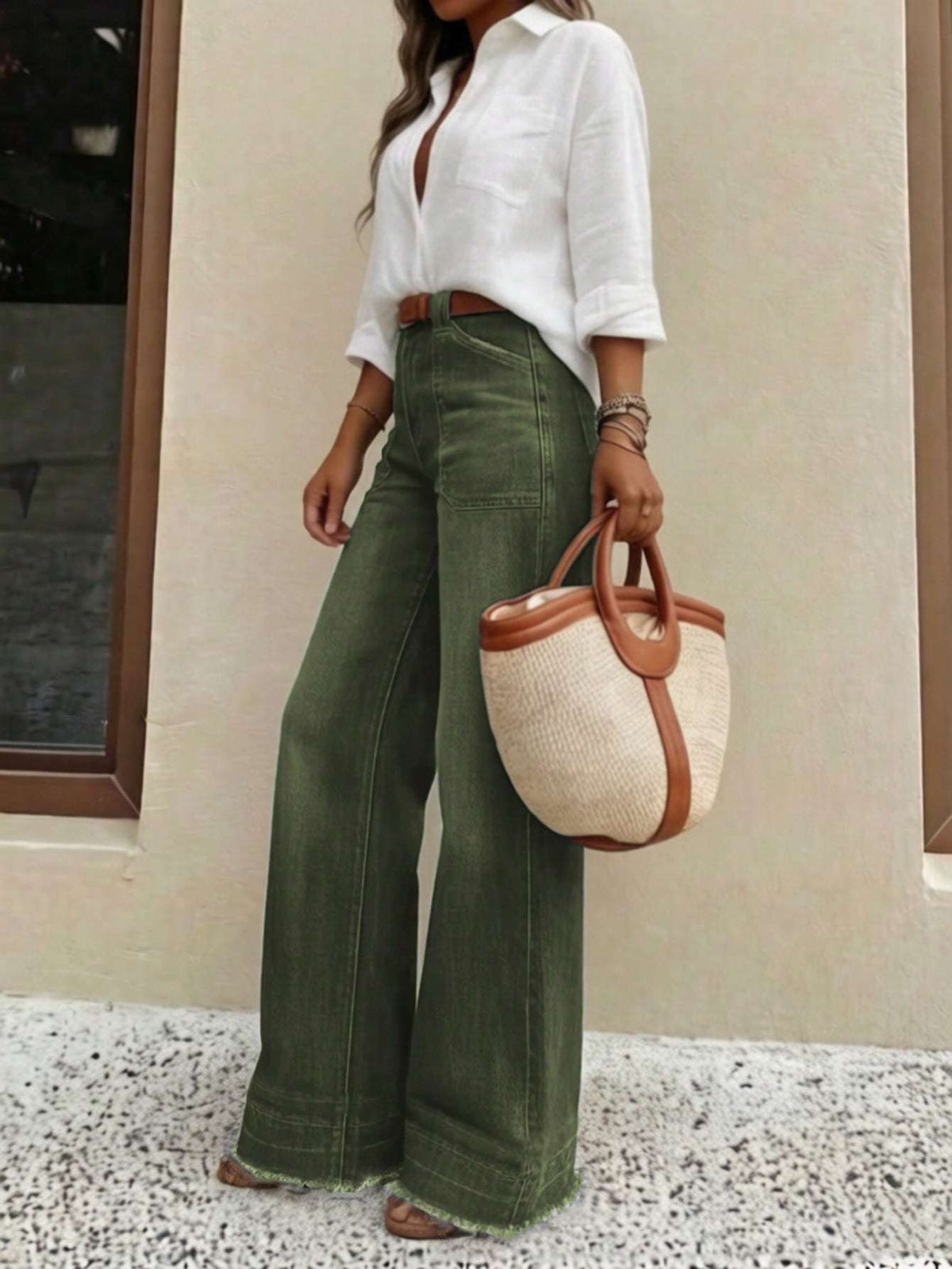 Calça Pantalona Cintura Alta – Doce Malícia