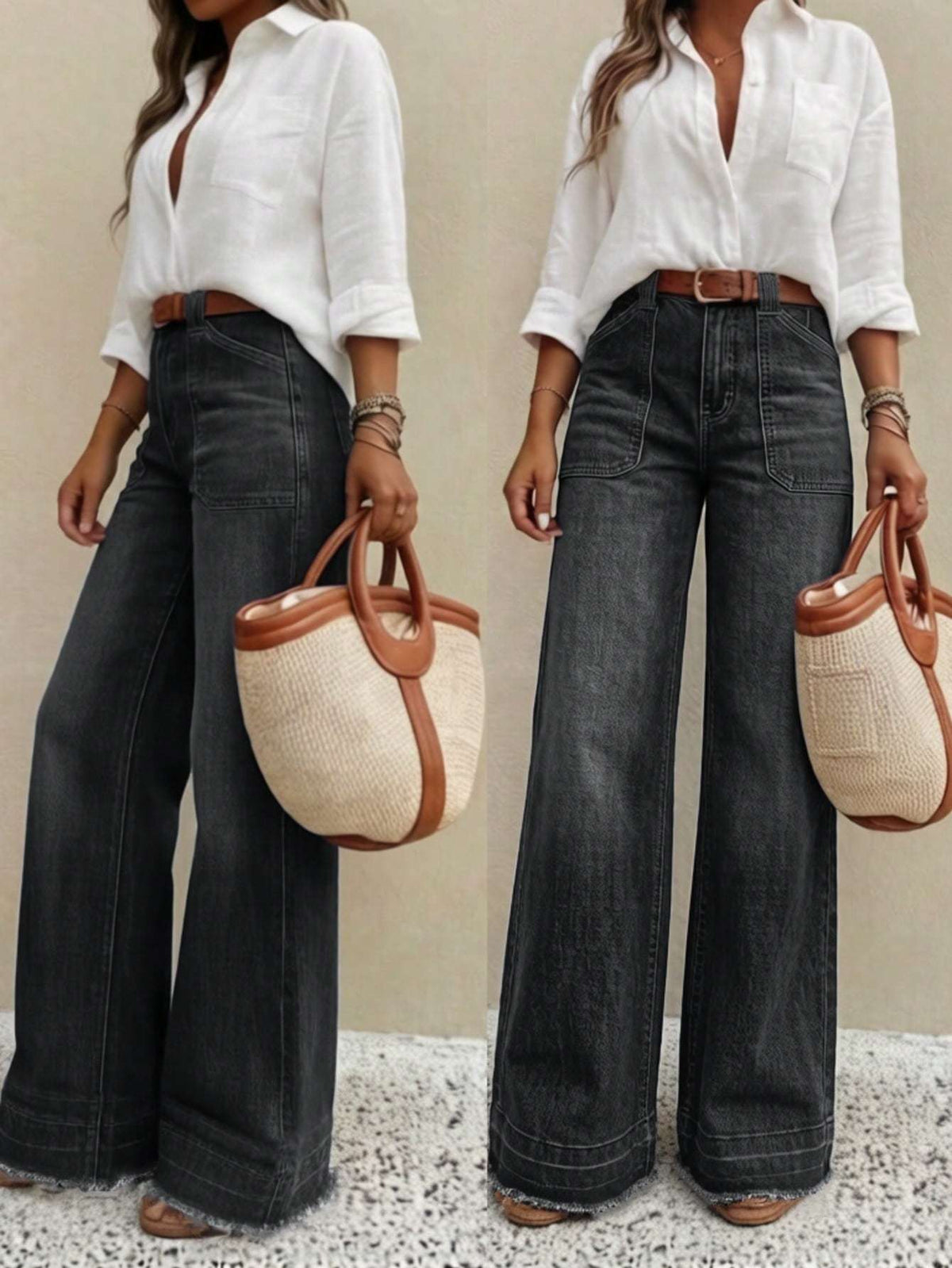 Calça Pantalona Cintura Alta – Doce Malícia