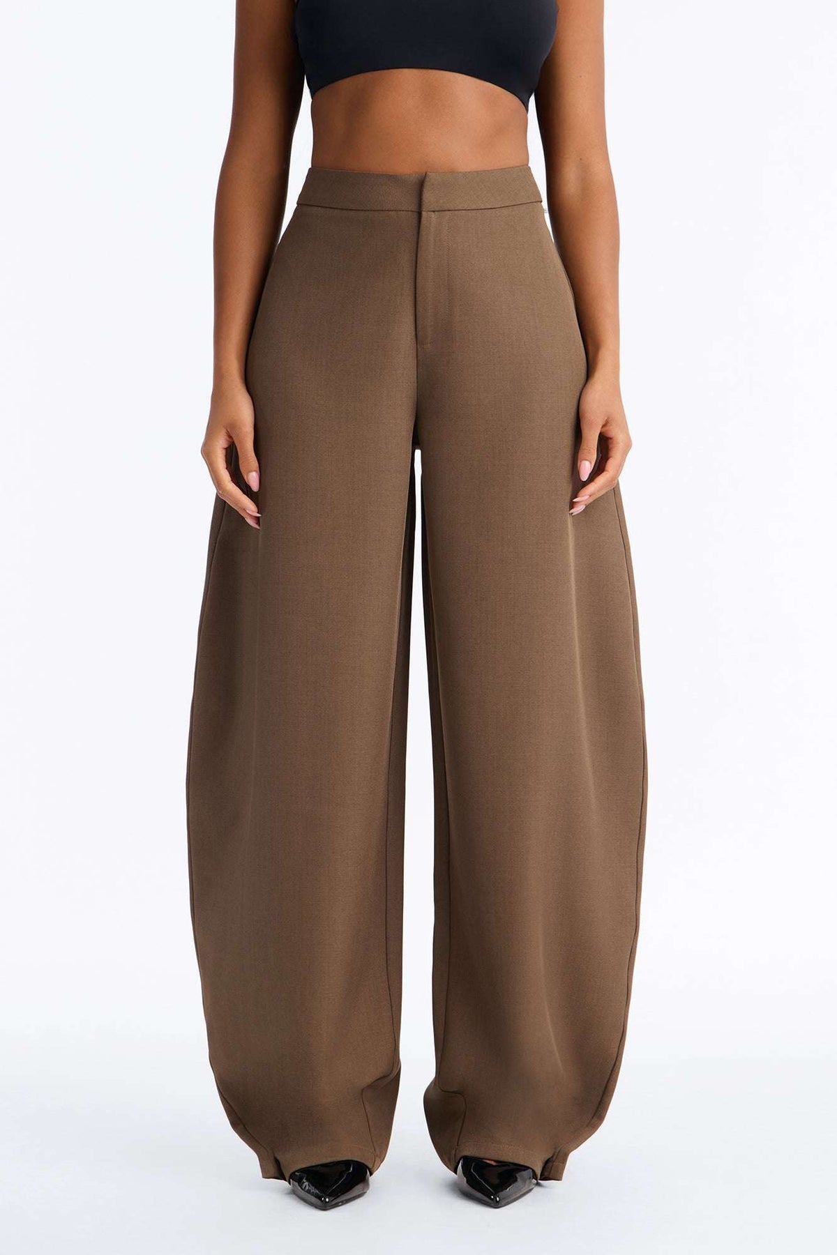 Calça Feminina Alfaiataria Plissado Vermelho – Doce Malícia