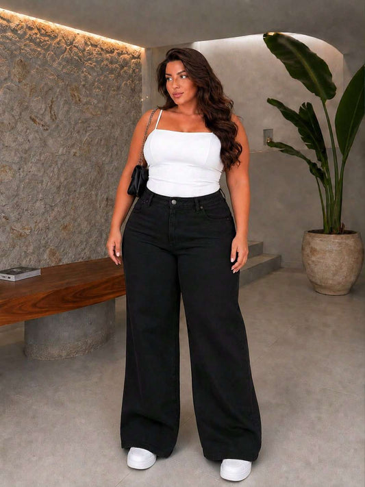 Calça Feminina Algodão Cintura Alta Marrom – Doce Malícia