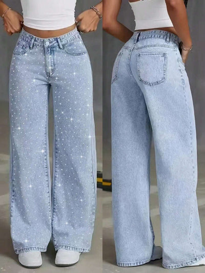 Calça Jeans Feminina Strass – Doce Malícia