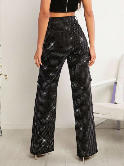 Calça Cargo Feminina Strass – Doce Malícia