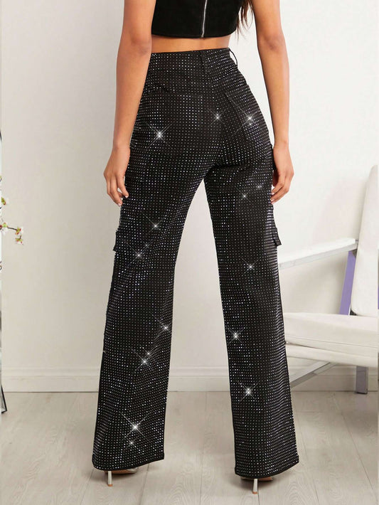 Calça Cargo Feminina Strass – Doce Malícia