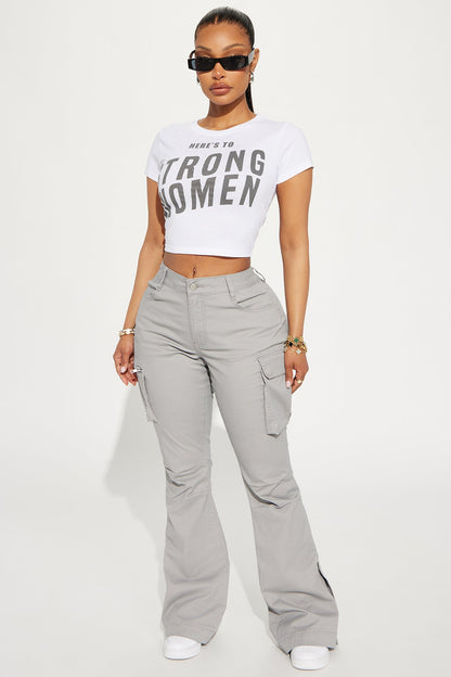 Calça Feminina Cargo Cinza – Doce Malícia