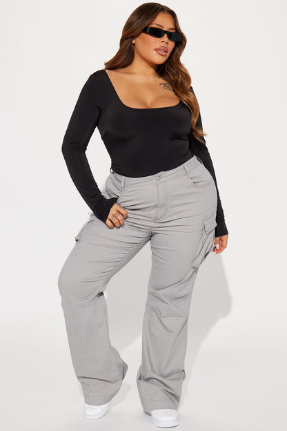 Calça Feminina Cargo Cinza – Doce Malícia