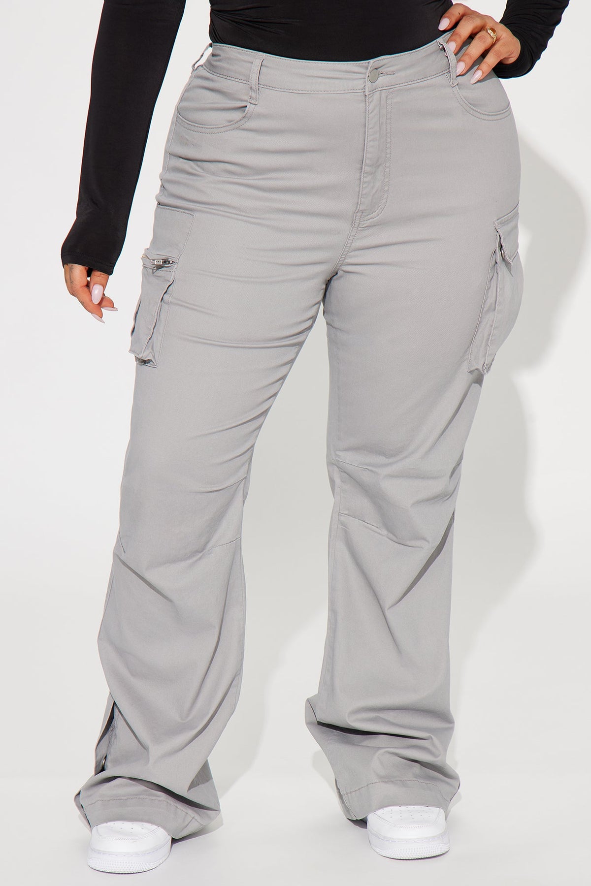 Calça Feminina Cargo Cinza – Doce Malícia