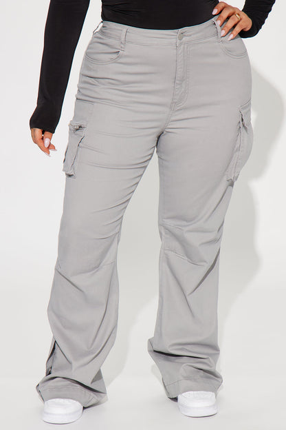 Calça Feminina Cargo Cinza – Doce Malícia
