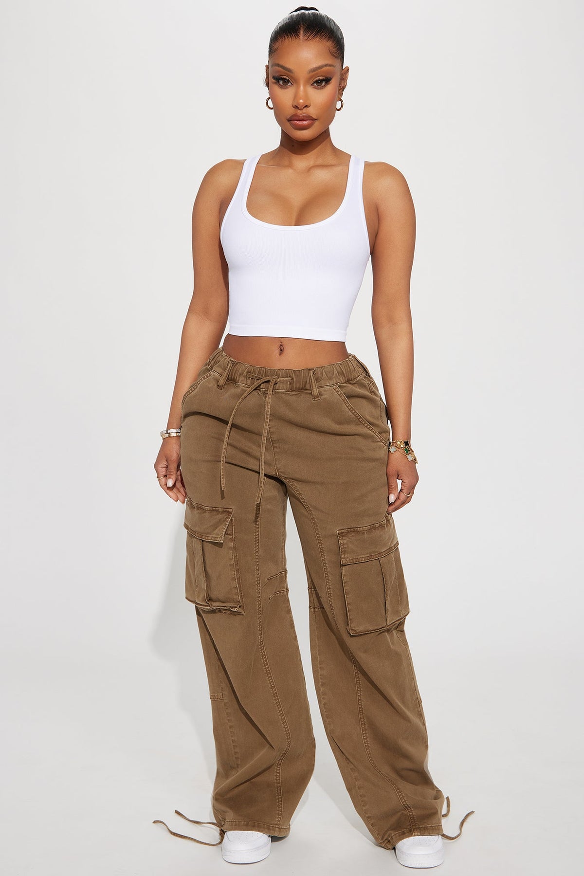 Calça Feminina Cargo Marrom – Doce Malícia