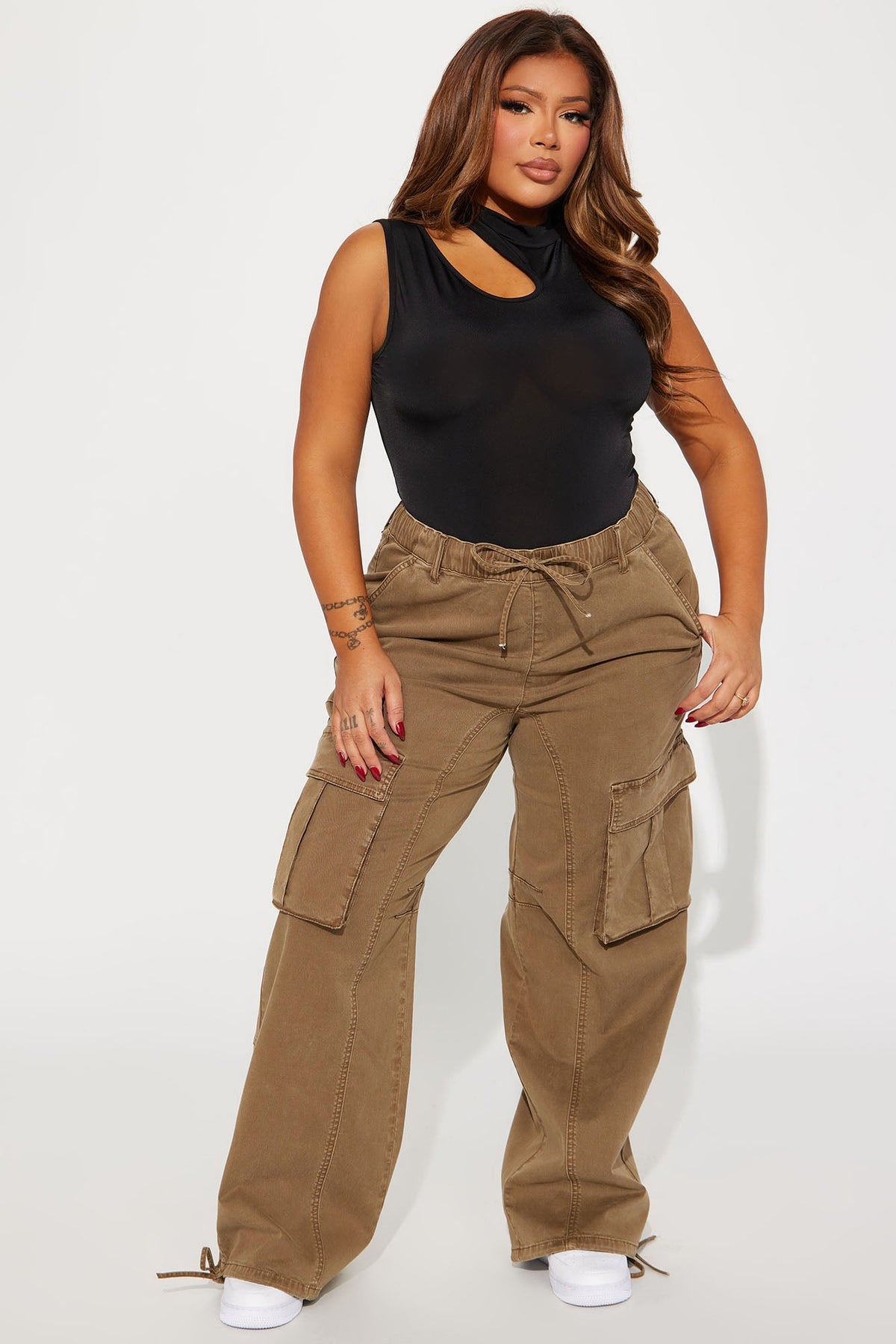 Calça Feminina Cargo Marrom – Doce Malícia