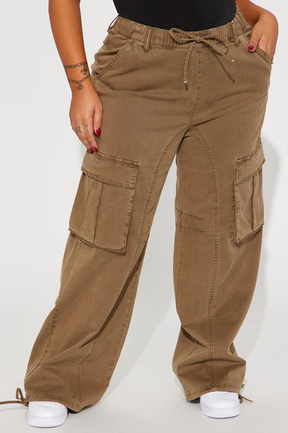 Calça Feminina Cargo Marrom – Doce Malícia