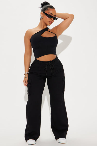 Calça Feminina Cargo Preto – Doce Malícia
