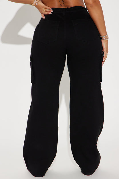 Calça Feminina Cargo Preto – Doce Malícia