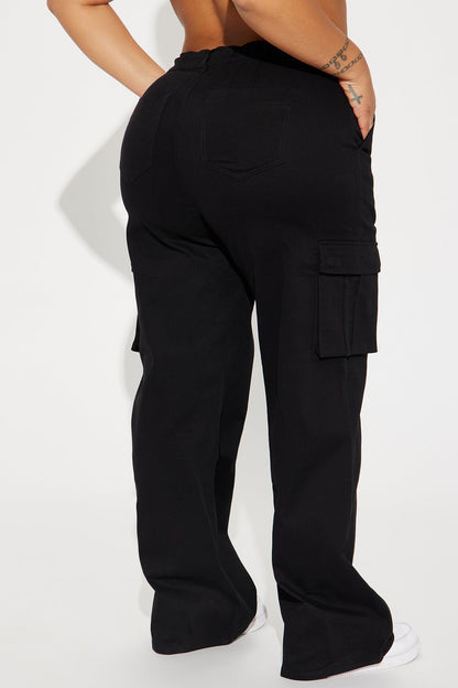 Calça Feminina Cargo Preto – Doce Malícia