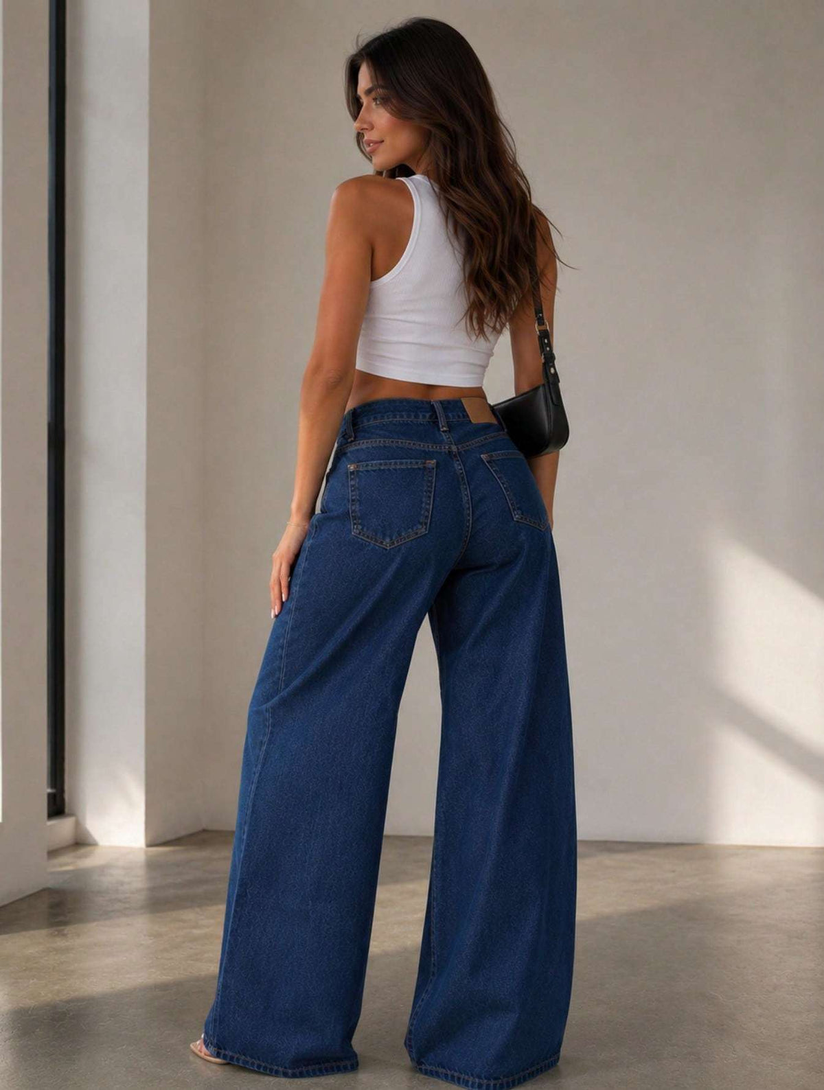 Calça Feminina Cintura Alta Azul – Doce Malícia