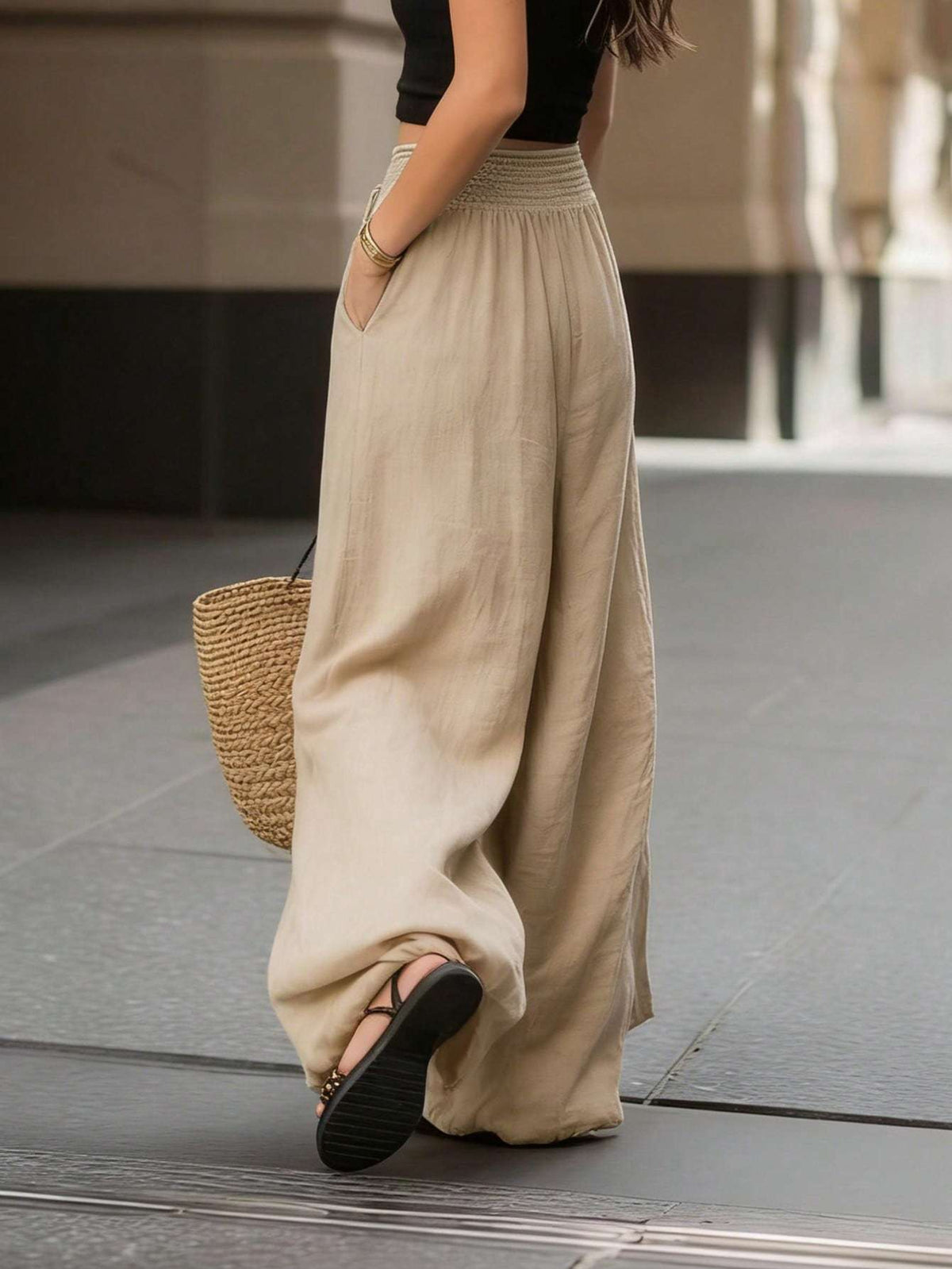 Calça Feminina Cintura Alta Longo Preto – Doce Malícia