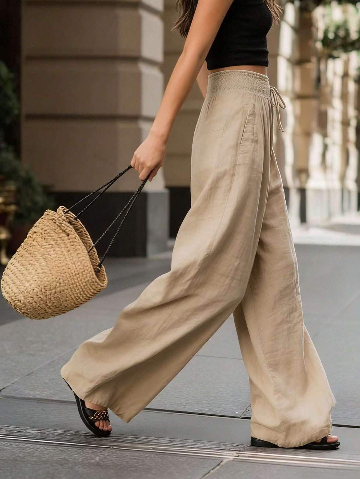 Calça Feminina Cintura Alta Longo Preto – Doce Malícia