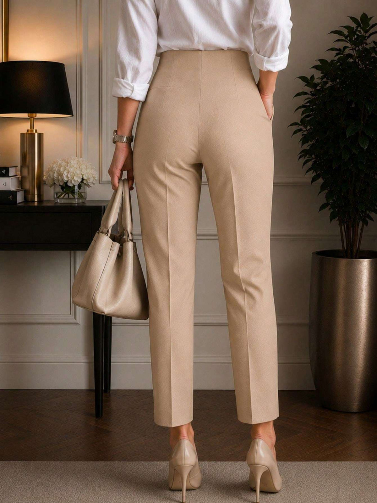 Calça Feminina Cintura Alta Preto – Doce Malícia