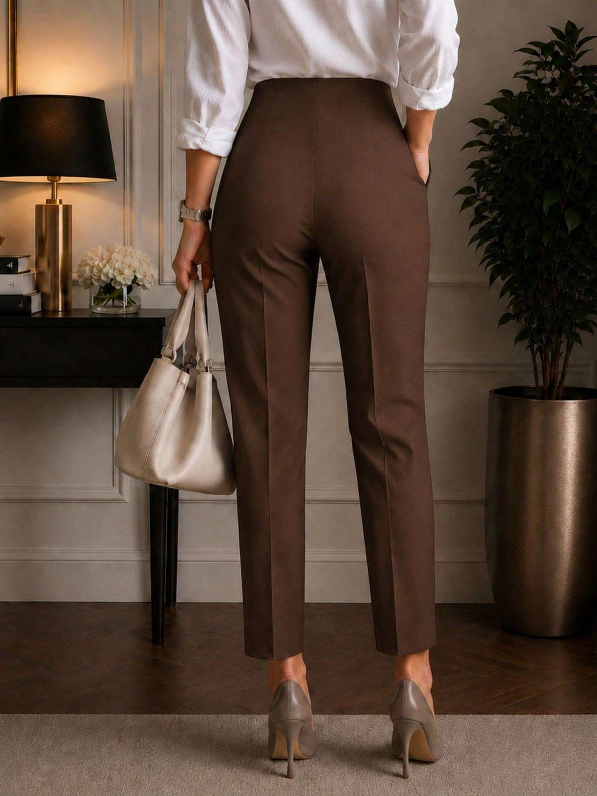Calça Feminina Cintura Alta Preto – Doce Malícia
