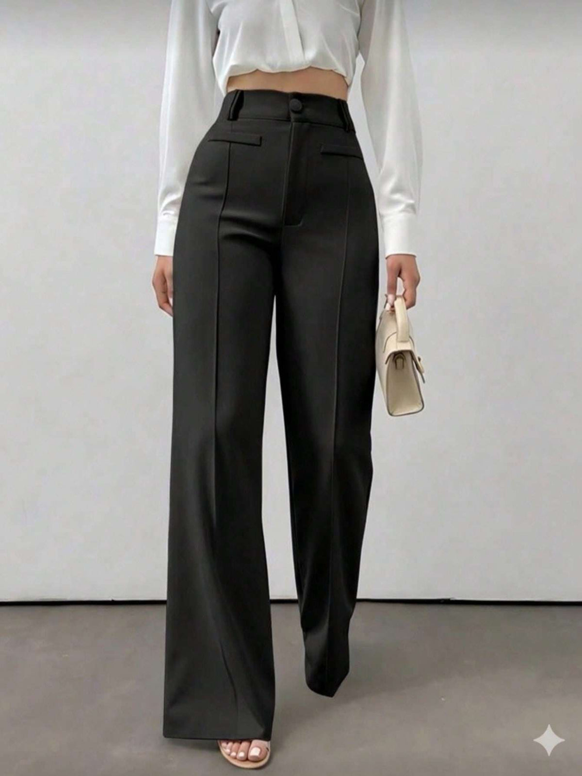 Calça Feminina Cintura Alta Preto – Doce Malícia