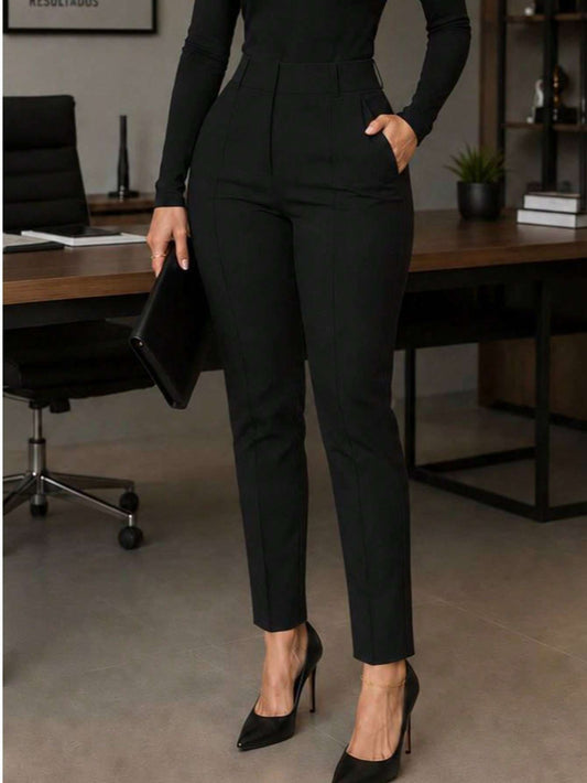 Calça Feminina Cintura Alta Preto – Doce Malícia