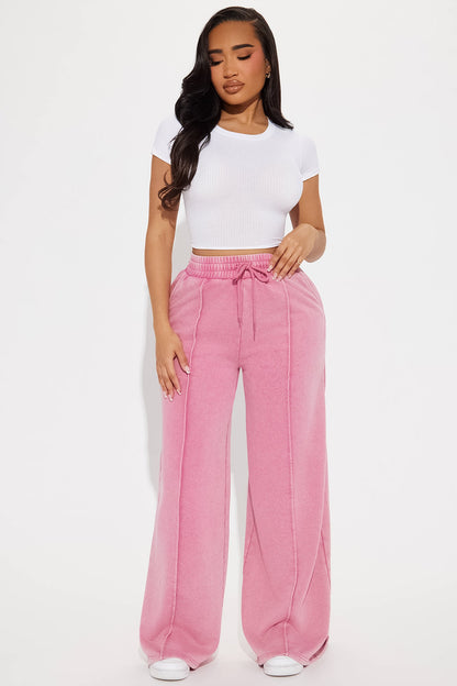 Calça Feminina Cintura Alta Rosa – Doce Malícia