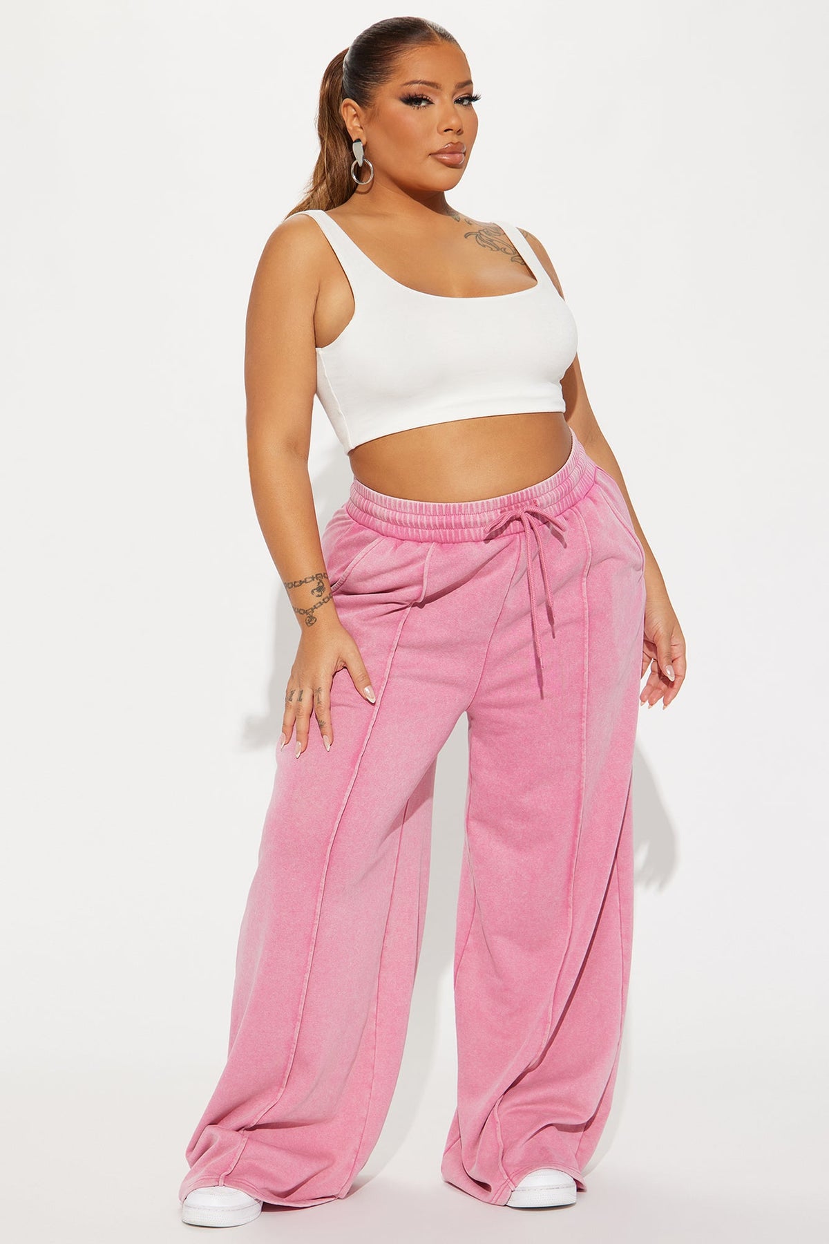 Calça Feminina Cintura Alta Rosa – Doce Malícia